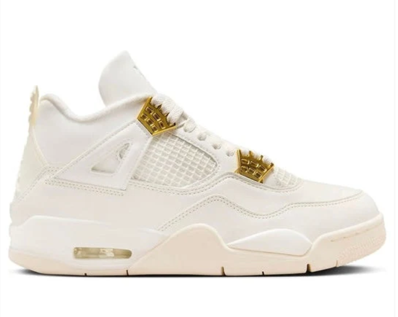 Air Jordan 4 Retro Metallic Gold Iconic Style Footwear