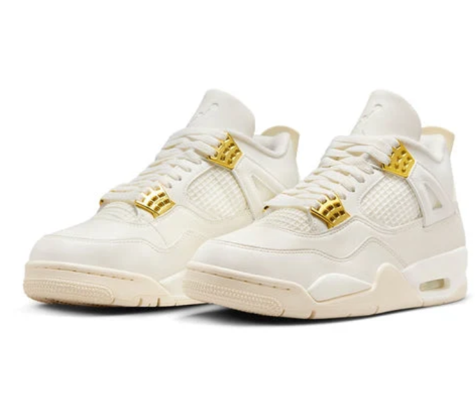 Air Jordan 4 Retro Metallic Gold Iconic Style Footwear