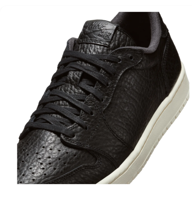 Air Jordan 1 Low OG 'No Swoosh Pack Black' 848775-005