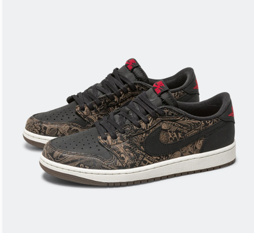 Air Jordan 1 Low OG 'Laser' - BlackVarsity Red-Summit White