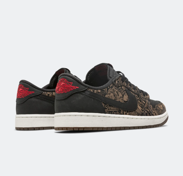 Air Jordan 1 Low OG 'Laser' - BlackVarsity Red-Summit White