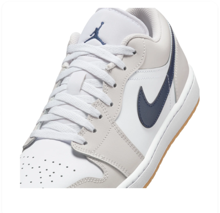 Air Jordan 1 Low 'Midnight Navy Neutral Grey' 553558-146