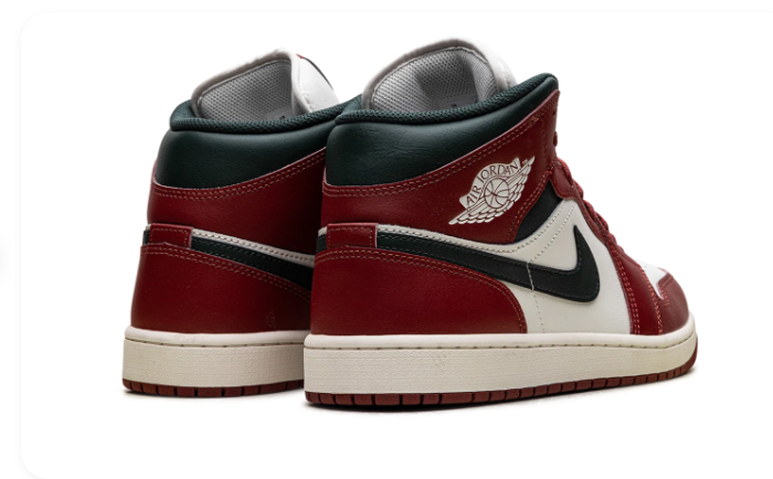Air Jordan 1 Mid Redstone  Midnight Green DQ8426 105
