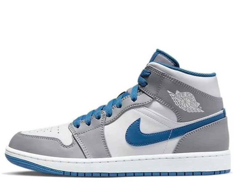 Air Jordan 1 Mid 'Cement Grey True Blue' DQ8426-014