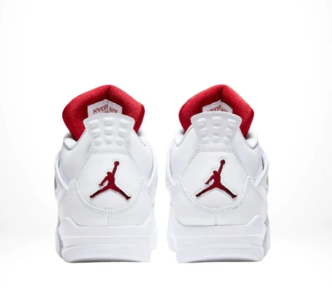 Air Jordan 4 Metallic Pack White Red