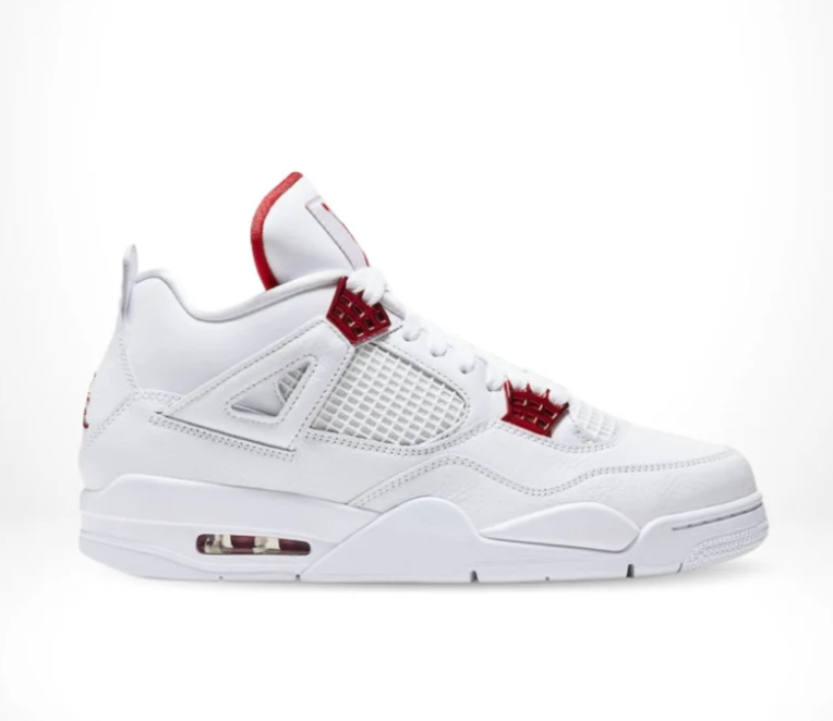 Air Jordan 4 Metallic Pack White Red