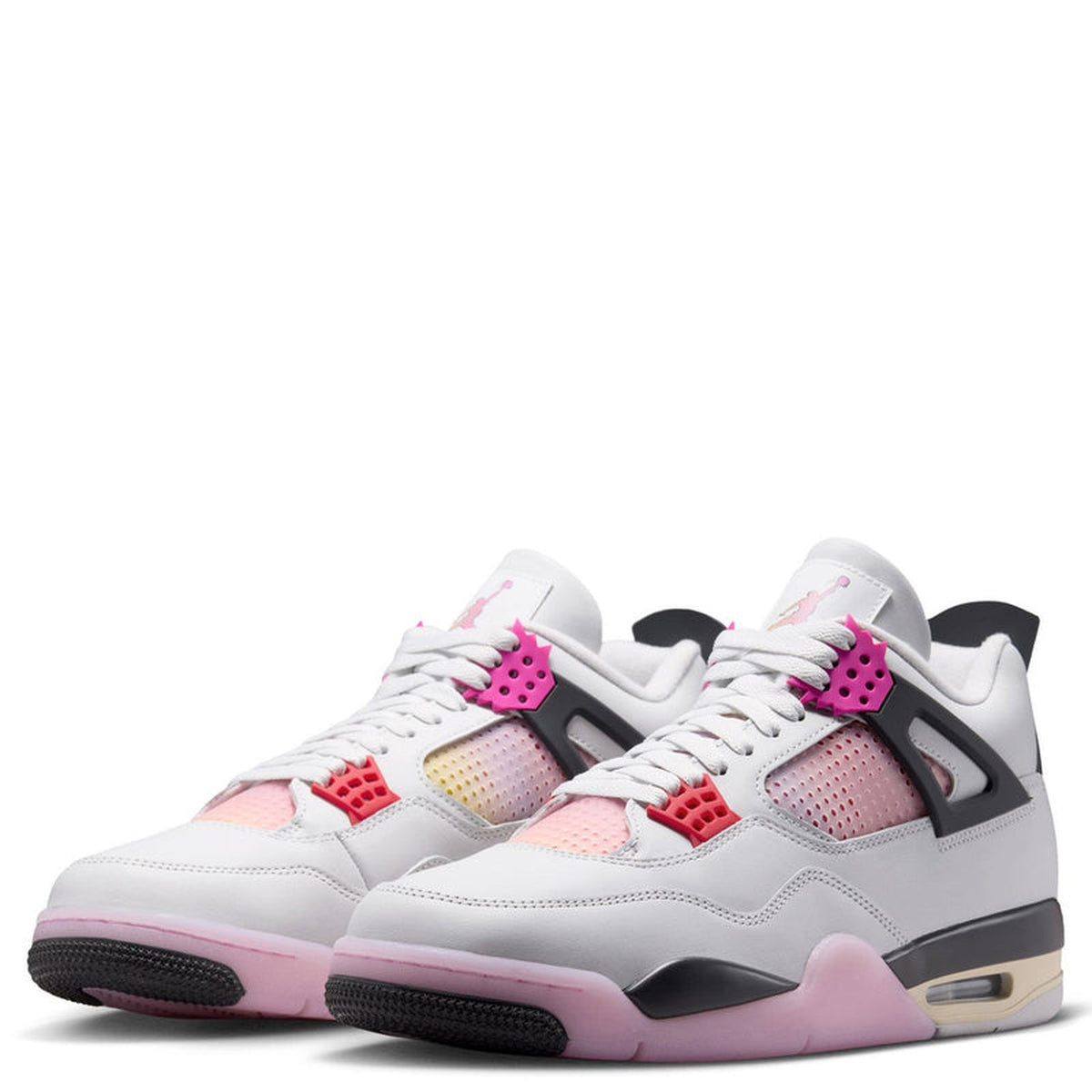 AIR JORDAN 4 RETRO  100OFF WHITEFIRE PINK-ANTHRACITE